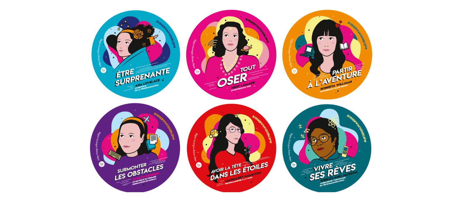 stickers pour la journée internationale des droits des femmes