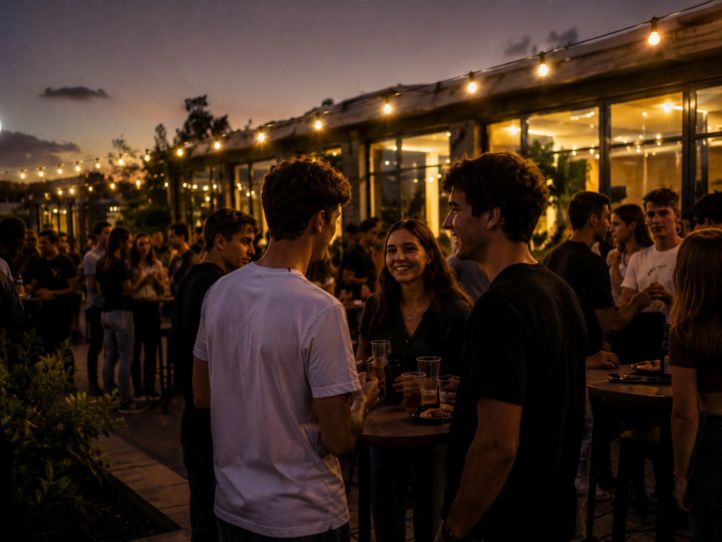 Étudiants réunis autour d’un barbecue pour une soirée IPSSI